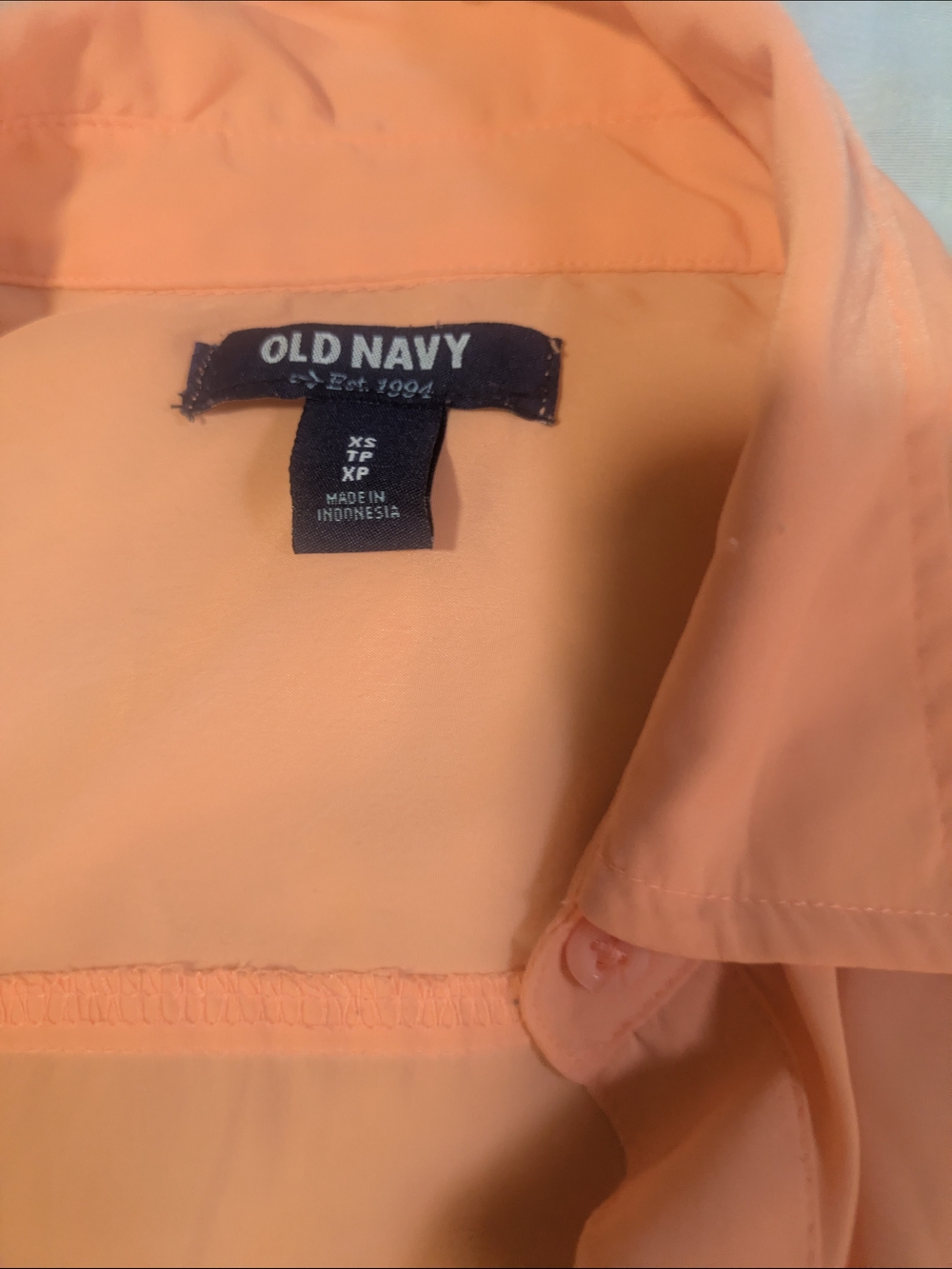 Old Navy Peach Button-Up Blouse